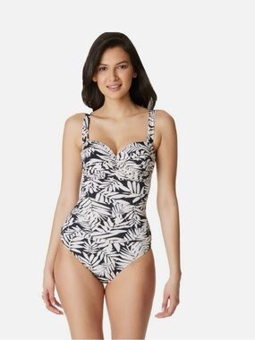 Bleu Rod Beattie Urban Oasis Shirred Bandeau one-piece swimsuit